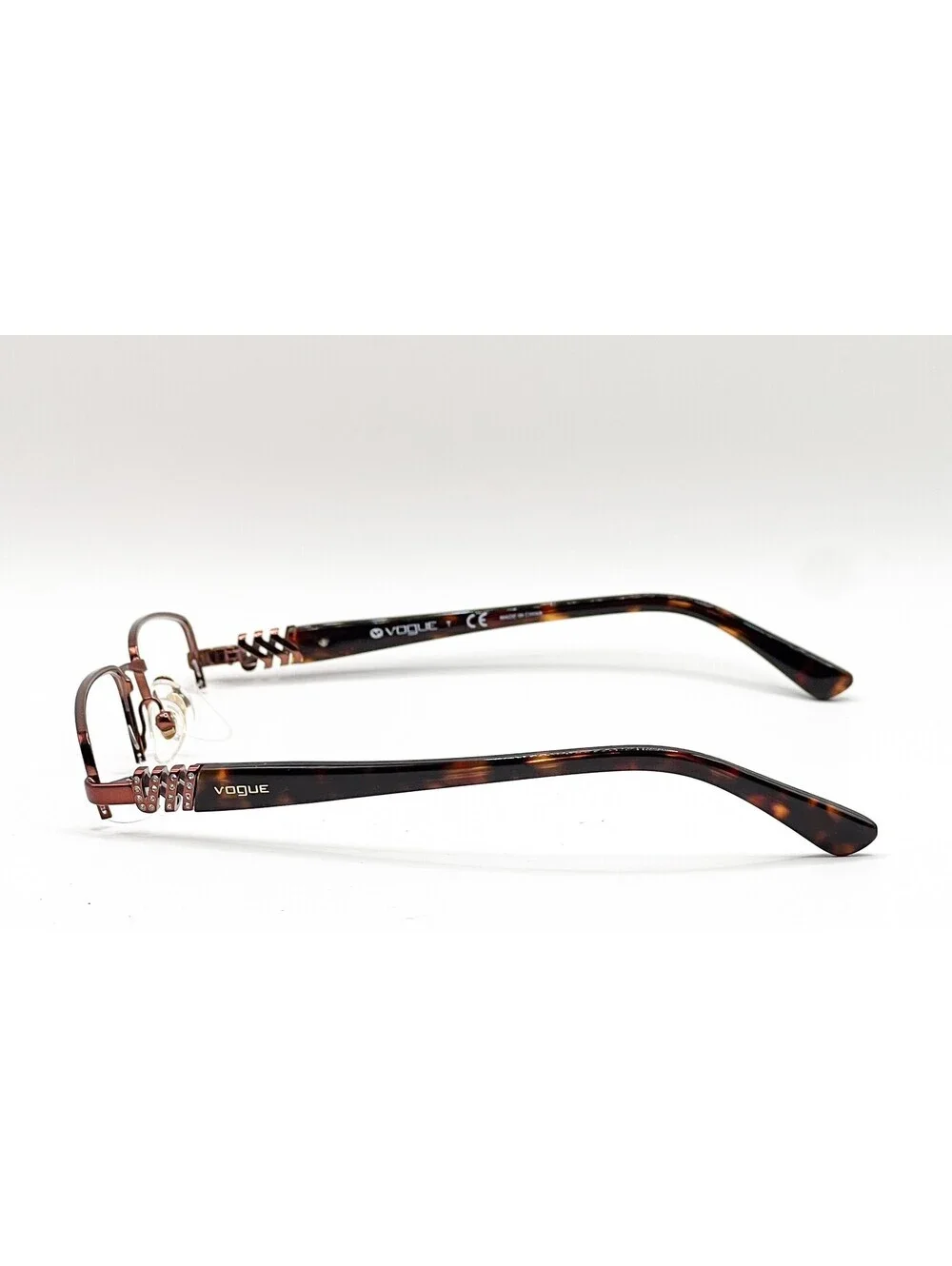 Vogue VO 3813-B 811 Brown Rectangle Authentic Eyeglass Frames 51-17